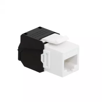 LogiLink NK4066 Keystone modulis RJ-45 Cat.6A bezinstrumentu plakans melns balts