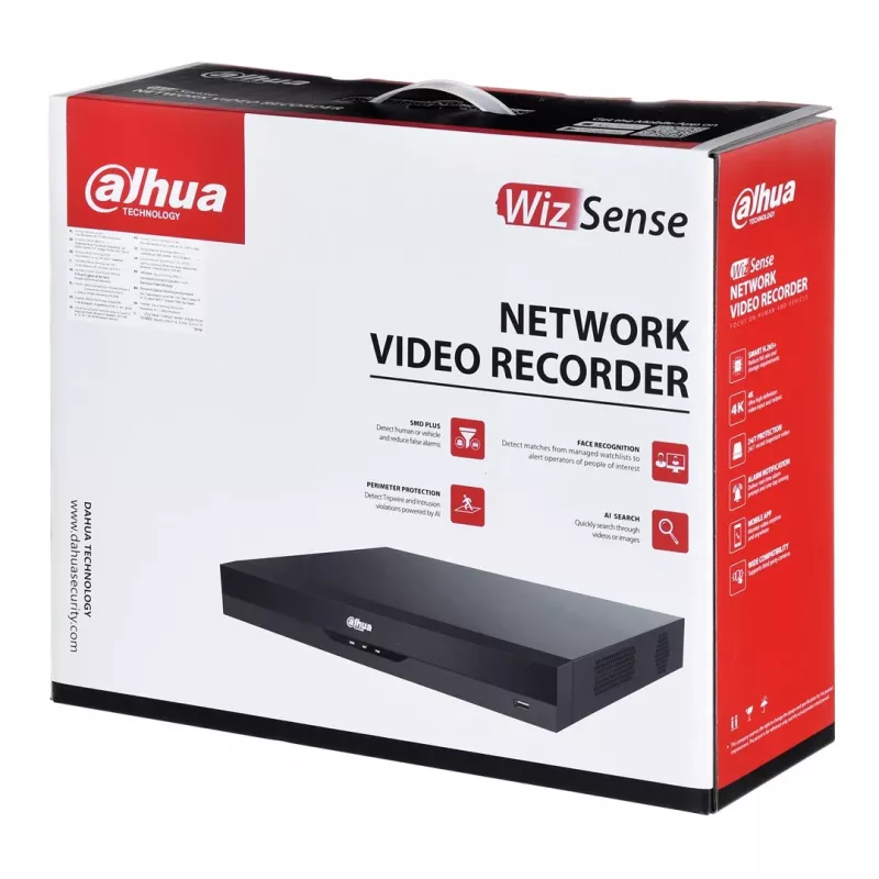 Tīkla video ierakstītājs DAHUA NVR4216-EI — 16 kanāli, 1920×1080, 6 TB, 1U, melns