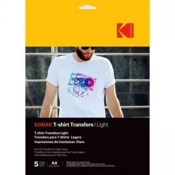 Kodak 3510560 Light termopārneses plēve T-krekliem, 5 loksnes iepakojumā