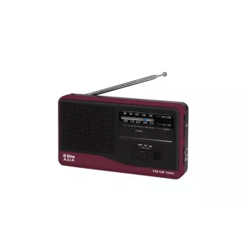 Portatīvais radio Eltra Asia Black — kompakts AM/FM uztvērējs