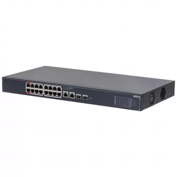 Dahua Technology SG4020LP tīkla slēdzis, pārvaldāms, L2, Gigabit Ethernet (10/100/1000), Power over Ethernet (PoE), melns