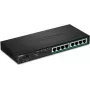 TRENDnet TPE-TG83 - Slēdzis - 8 x 10/100/1000 (PoE+) - Galddatora, sienas montāžai - PoE+ (65 W)