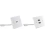 HDMI sienas kontaktligzda ShiverPeaks BS79510-1 balta