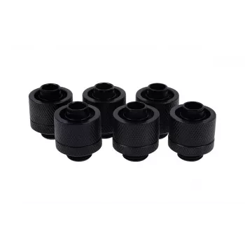 Alphacool Eiszapfen 17234 taisnais savienotājs (vīrišķais) 16/10 mm cietajai caurulei, matēti melns