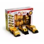 Popular Playthings Mix or Match Vehicles Construction Black Yellow transportlīdzekļu komplekts