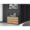 Kumode Top e Shop M6 140 ANT/ART, 6 atvilktnes, Antracīts Ozols, 1380×750×400 mm