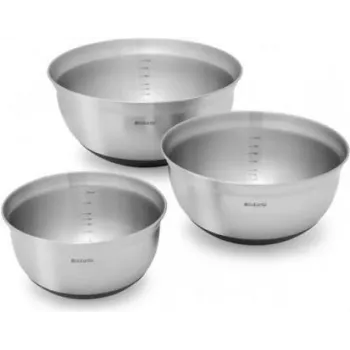 Brabantia 363900 Bļodu komplekts (3 gab., 1,0 / 1,6 / 3,0 L)