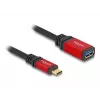 USB Adapter DeLOCK 60172 USB Type-C vīriešu uz USB Type-A sieviešu 10 Gbps 15 cm sarkans metāls