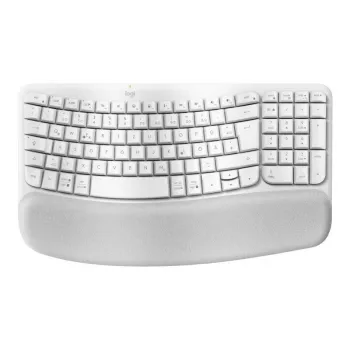 Logitech Wave Keys tastatūra Office RF Wireless Bluetooth QWERTZ vācu izkārtojums Balta