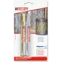 Marķierpildspalvas Edding e-750 Gold Silver — metāliskā tinte, apaļš korpuss, iepakojumā 2 gab.
