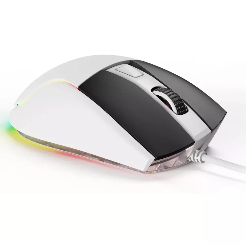 Sharkoon SGM35 vadu optiskā pele, USB Type-A, 6400 DPI, balta