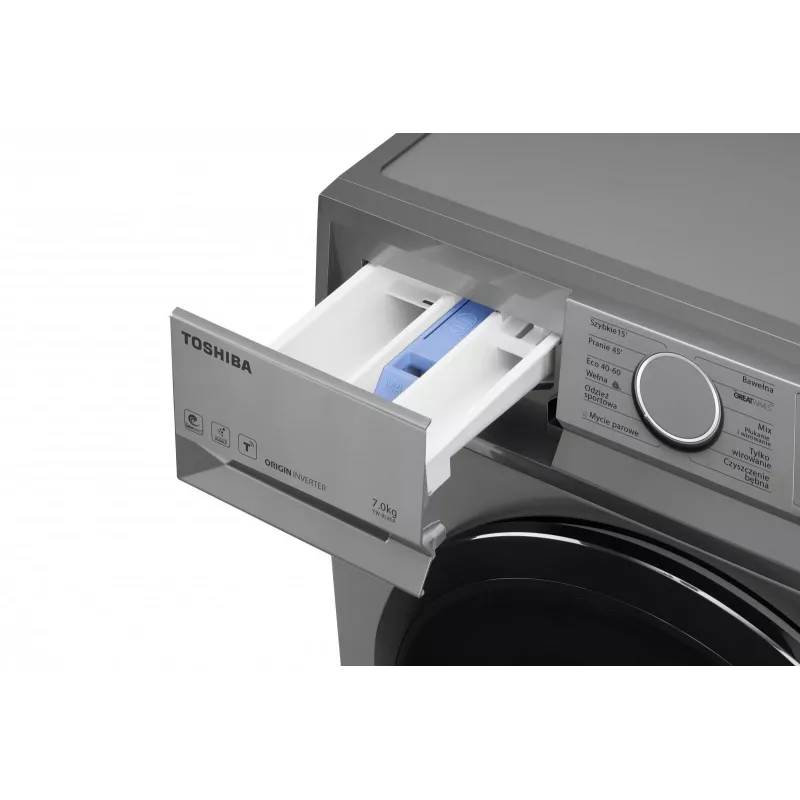 Šaurā veļas mazgājamā mašīna Toshiba TW-BL80A2PL(SS), 8 kg