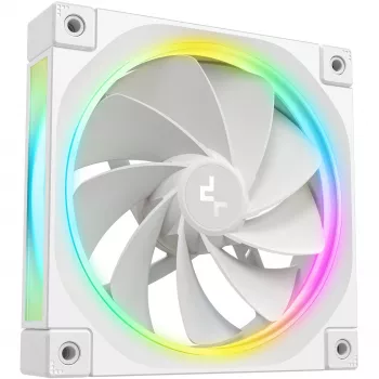 DeepCool FL12R 120 mm PC ventilators, balts, 2150 RPM, ARGB fona apgaismojums