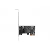 Iekšējā tīkla karte LANBERG PCE-1GB-201, PCI Express, 1× RJ-45 Gigabit (1000 Mbit/s), melna