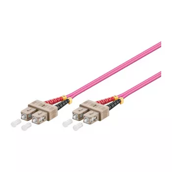 GoodConnections Patch Cable LWL Duplex OM4 (Multimode, 50/125) SC/SC, LSZH, maināma polaritāte, 0,5 m