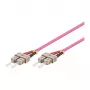 GoodConnections Patch Cable LWL Duplex OM4 (Multimode, 50/125) SC/SC, LSZH, maināma polaritāte, 0,5 m