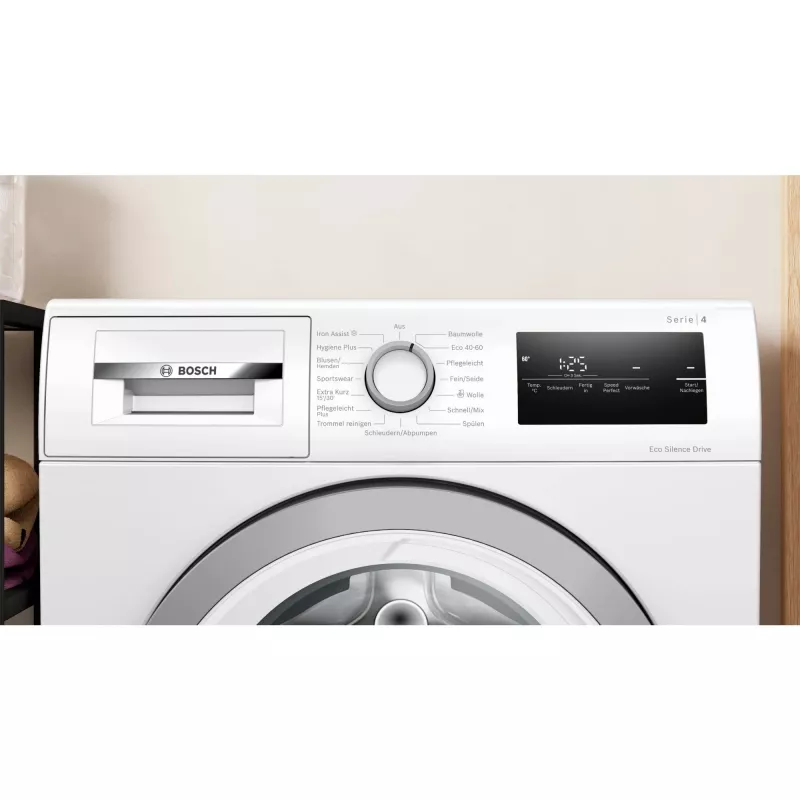 Bosch Serie 4 WAN28127 veļas mazgājamā mašīna, priekšējā ielāde, 8 kg, 1400 RPM, balta