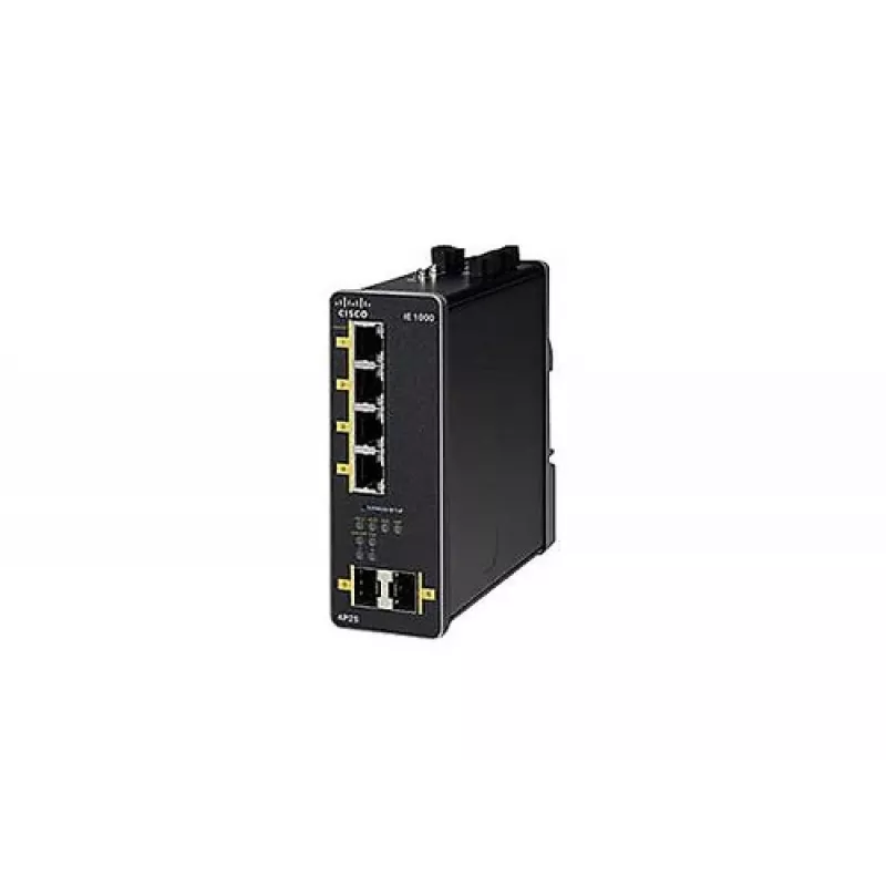 Cisco IE 1000-4P2S-LM, pārvaldāms Gigabit Ethernet slēdzis, 4x PoE + 2x SFP, rūpnieciskai videi