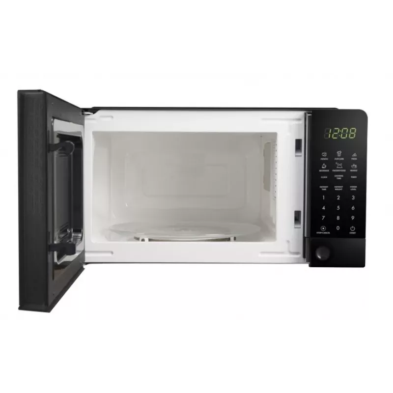 Solo mikroviļņu krāsns ESPERANZA EKO009 — 700 W, 20 L, LED displejs, skārienvadība, 24,5 cm stikla pagrieziena galds, melna
