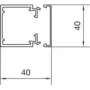 Hager LF4004007035 2m PVC Kabelrinnensystem (LF4004007035)