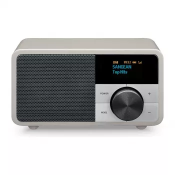 Galda radio Sangean DDR-7 Glacier Silver ar ciparu uztvērēju un Bluetooth