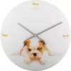 NeXtime klok 8136 Puppy, Ø43 cm, sienas, Balts/ Bēšs