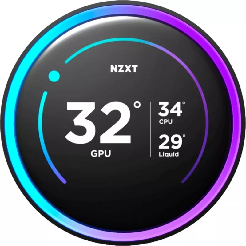 NZXT KRAKEN Elite V2 240 šķidruma dzesēšanas komplekts ar displeju, melns RL-KN24E-B2