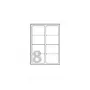 Avery Glossy fotoetiketes – 67.7 x 99.1 mm, 40 gab. (5 lapas x 8)
