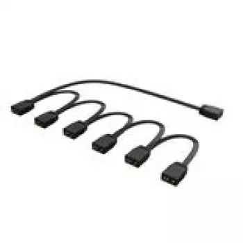 RGB sadalītājs Akasa AK-CBLD13-85BK 1-uz-6 adresējams LED sadalītāja kabelis