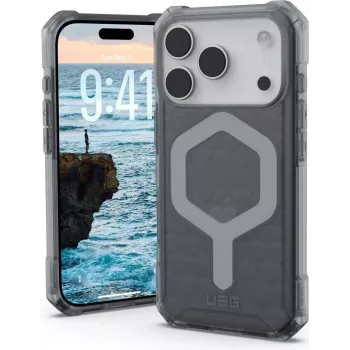 UAG Urban Armor Gear Essential Armor MagSafe Maciņš | Apple iPhone 17 Pro | pelnu (pelēks caurspīdīgs) | 114540113131