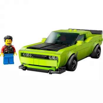 Konstruktora automašīna LEGO Speed Champions Dodge Challenger SRT Hellcat 77237 — 390 gab., 1 minifigūra, vecumam 9+
