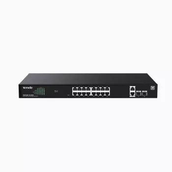 Slēdzis TENDA TEG2220P-16-250W — Gigabitu Websmart L2 Cloud PoE+ 16×1Gb/s, 230W