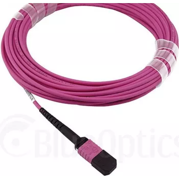 CBO SFP5252FU15MKB optiskā šķiedras lēciena kabelis 15 m MPO OM4, fuksīna krāsā