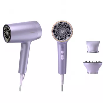 Fēns Philips BHD720/10 — 1800 W, jonu tehnoloģija, aukstā pūšana, 4 temperatūras līmeņi, 2 ātrumi, ceriņkrāsa