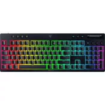 Mehāniskā zema profila tastatūra Razer BlackWidow V4 — Orange slēdži, bezvadu Bluetooth