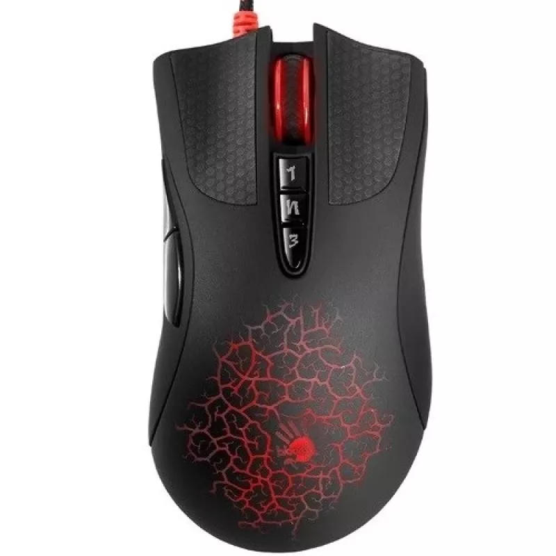 BLOODY A90 Gaming pele, labā roka, USB-A, optiskā, 6200 DPI