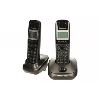 Panasonic KX-TG2512 DECT telefons Pelēks ar zvanītāja ID