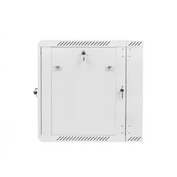Divsekciju sienas skapis 19 inch 12U 600x600 pelēks LANBERG (plakanā iepakojumā)