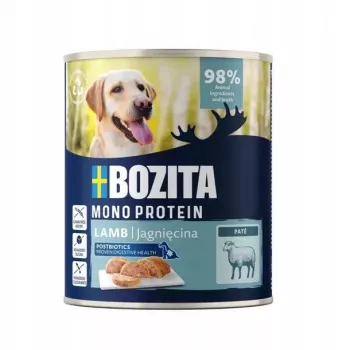 BOZITA Monoprotein Pate Lamb - mitrā suņu barība - 800g