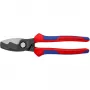 Knipex 95 12 200 kabeļu šķēres ar dubultu asmeni, 200 mm