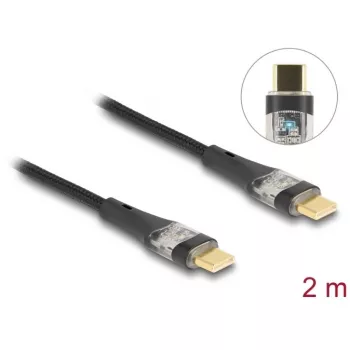 Delock 80764 USB kabelis melns