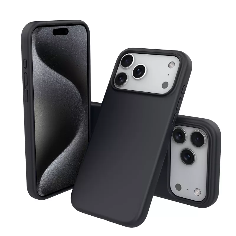 NEVOX StyleShell SHOCK melns iPhone 17 Pro Max Macīgsafe saderīgs