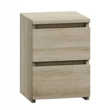 Naktsgaldiņš Top e shop M2 SONOMA — 2 atvilktnes, ozols, 300×300×400 mm