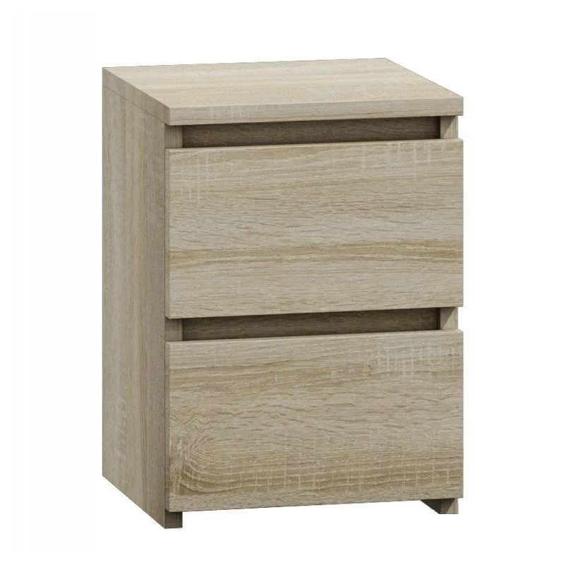 Naktsgaldiņš Top e shop M2 SONOMA — 2 atvilktnes, ozols, 300×300×400 mm