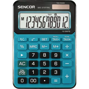 SENCOR SEC 372BU galda kalkulators, 12 ciparu LCD