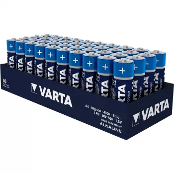 VARTA LONGLIFE Power AA LR06 1.5V sārma baterijas, 40 gab. kastītē (04906 121 154)