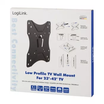 TV stiprinājums LogiLink BP0004 106,7 cm (42 collas) Melns