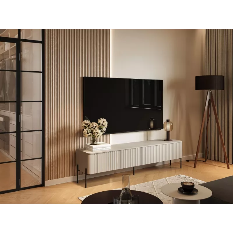 Cama VERA TV skapis 190x40x50 kašmira matēts