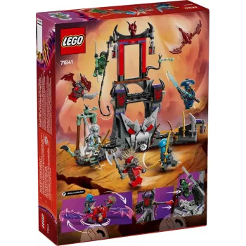 Konstruktors LEGO NINJAGO 71841 Pūķu ciemats — 305 detaļas, 6 minifigūras, vecums 7+