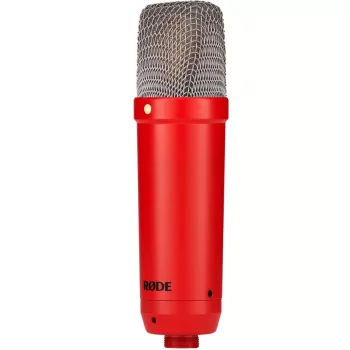 Studijas kondensatora mikrofons RØDE NT1 Signature Red — kardioīds, 20–20000 Hz, -32 dB jutība, XLR (3-pin), 313 g